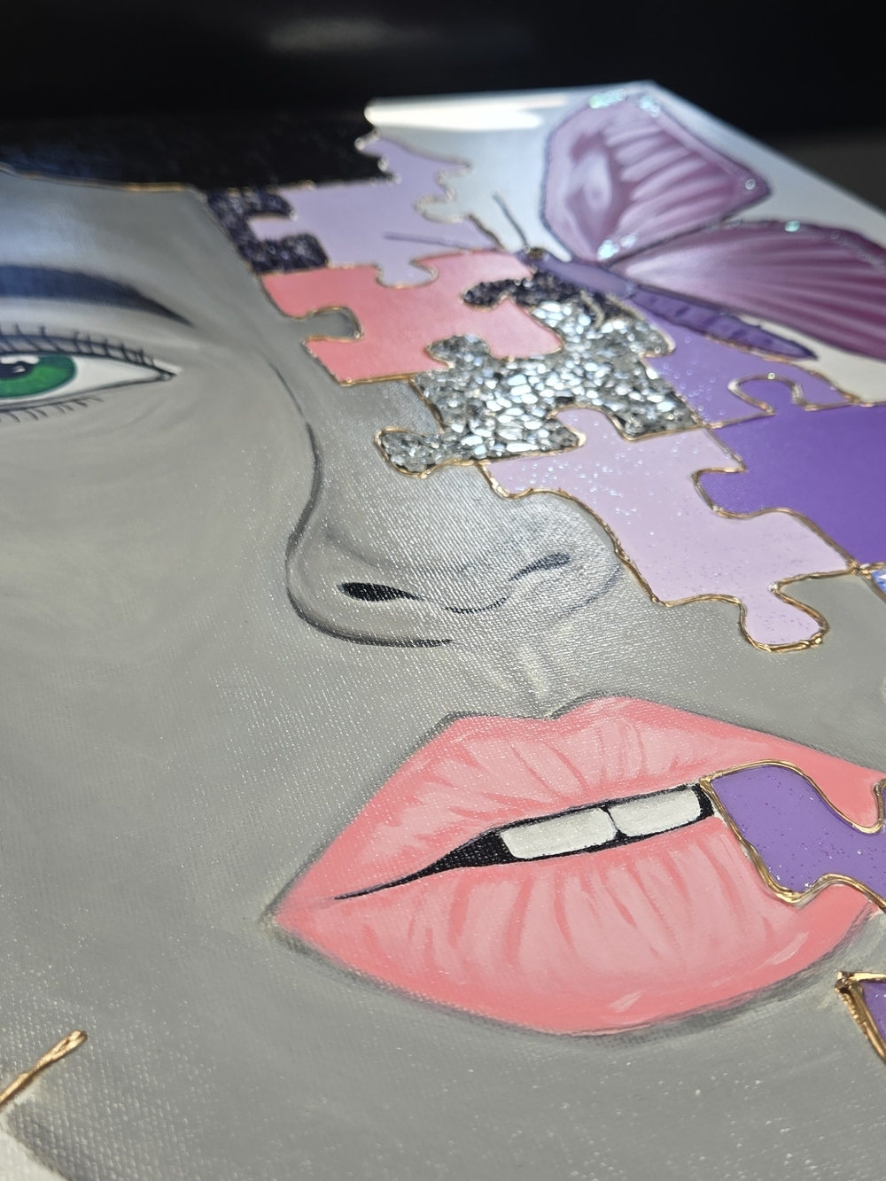 Ｔｈｅ　Ｐｉｅｃｅｓ　Ｔｈａｔ　
Ｍａｄｅ　Ｈｅｒ 🦋 - 18x24 Canvas